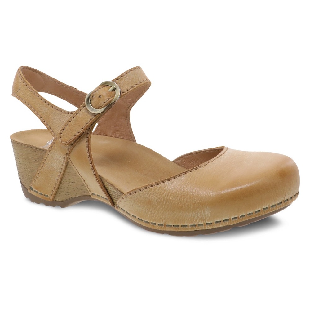 Dansko Tiffani Tan Milled Burnished Mary Jane